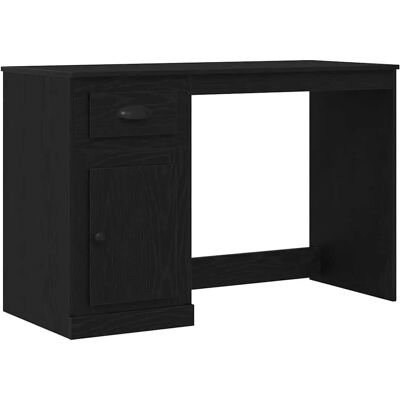 VidaXL Schwarzer Eichen-Storage Schreibtisch - Büromöbel VidaXL Schwarzer Eichen-Storage Schreibtisch - Büromöbel