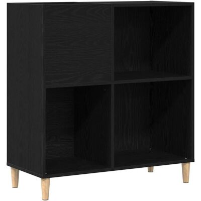 vidaXL Armoire de rangement en placage de bois noir - Armoire de rangement - Publicité vidaXL Armoire de rangement en placage de bois noir - Armoire de rangement - Publicité