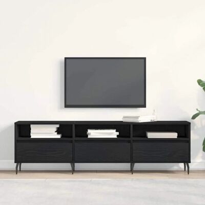 Vidaxl Schwarzer Holzwerkstoff TV-Möbel - TV-Ständer Vidaxl Schwarzer Holzwerkstoff TV-Möbel - TV-Ständer