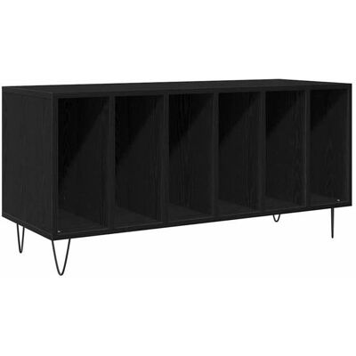 VIDAXL Schwarzer Eichen Medienspeicher - Schrank VIDAXL Schwarzer Eichen Medienspeicher - Schrank