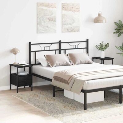 vidaXL Schwarze Eiche 34x36x50 cm Nachttisch vidaXL Schwarze Eiche 34x36x50 cm Nachttisch