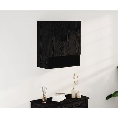 vidaXL Schwarze Eiche Wandregal - Wall Shelf vidaXL Schwarze Eiche Wandregal - Wall Shelf