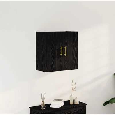vidaXL Wandschrank Schwarz Eiche - Schrank vidaXL Wandschrank Schwarz Eiche - Schrank