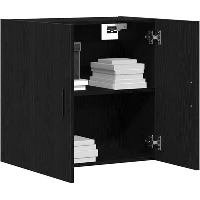 vidaXL Wandschrank Schwarze Eiche Spanplatte Mittel - Wandschrank vidaXL Wandschrank Schwarze Eiche Spanplatte Mittel - Wandschrank