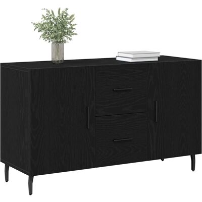 vidaXL Sort Træ Sideboard - 100 cm Bred - Moderne Opbevaringsmøbel vidaXL Sort Træ Sideboard - 100 cm Bred - Moderne Opbevaringsmøbel