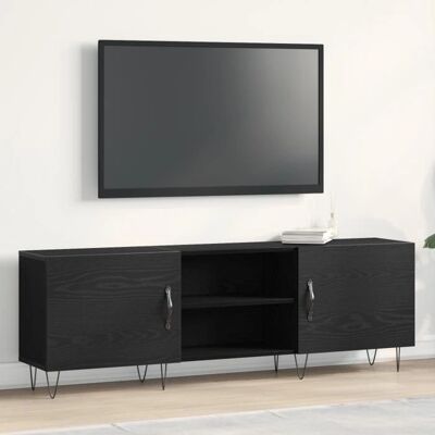 vidaXL TV-Schrank Schwarz Eiche Holzwerkstoff Groß TV-Schrank - TV Cabinet vidaXL TV-Schrank Schwarz Eiche Holzwerkstoff Groß TV-Schrank - TV Cabinet