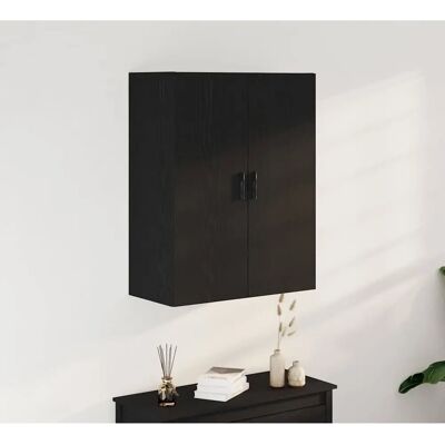 vidaXL Wandmontierter Schrank Schwarze Eiche Spanplatte vidaXL Wandmontierter Schrank Schwarze Eiche Spanplatte