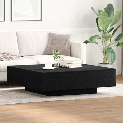 vidaXL Schwarzer Eichen Holz Couchtisch - Beistelltisch vidaXL Schwarzer Eichen Holz Couchtisch - Beistelltisch