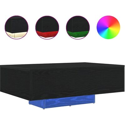 Vidaxl Schwarze Holztisch 85x55x31 cm Vidaxl Schwarze Holztisch 85x55x31 cm