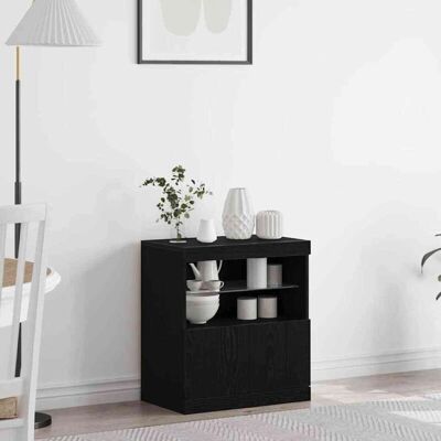vidaXL Sort rektangulært LED-bod - Sideboard vidaXL Sort rektangulært LED-bod - Sideboard