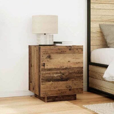 vidaXL Nachttisch Altes Holz Massivholz Mittel Rechteckig Rustikal Braun - Nachttisch vidaXL Nachttisch Altes Holz Massivholz Mittel Rechteckig Rustikal Braun - Nachttisch