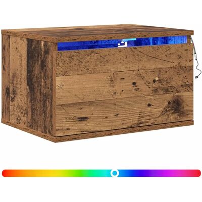 vidaXL Mesita de noche de madera reciclada - Estilo vintage rústico para el dormitorio vidaXL Mesita de noche de madera reciclada - Estilo vintage rústico para el dormitorio