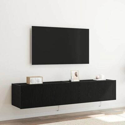 Vidaxl Wand-TV-Schrank aus schwarzer Eiche - 80x35x31 cm Vidaxl Wand-TV-Schrank aus schwarzer Eiche - 80x35x31 cm