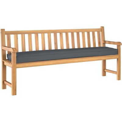 Vidaxl Anthrazit 200x40x8 cm Wasserfester Bankkissen Vidaxl Anthrazit 200x40x8 cm Wasserfester Bankkissen