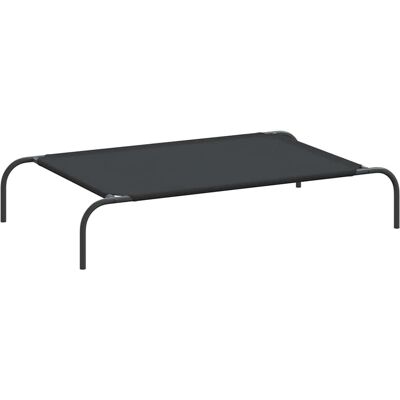 vidaXL Hundebett Erhöht Schwarz - Komfort & Robuster Rahmen vidaXL Hundebett Erhöht Schwarz - Komfort & Robuster Rahmen