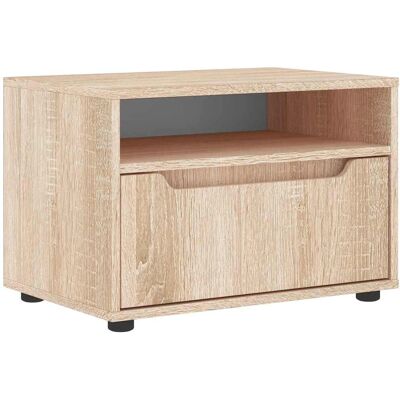 VidaXL 4108291 Meuble TV - Visnes Rovere Sonoma - Bois technique durable - 60x40x38cm - Publicité VidaXL 4108291 Meuble TV - Visnes Rovere Sonoma - Bois technique durable - 60x40x38cm - Publicité