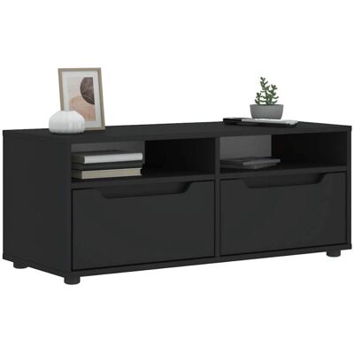 vidaXL Visnes schwarzer TV-Schrank - 100x40x38cm - Holzwerkstoff vidaXL Visnes schwarzer TV-Schrank - 100x40x38cm - Holzwerkstoff