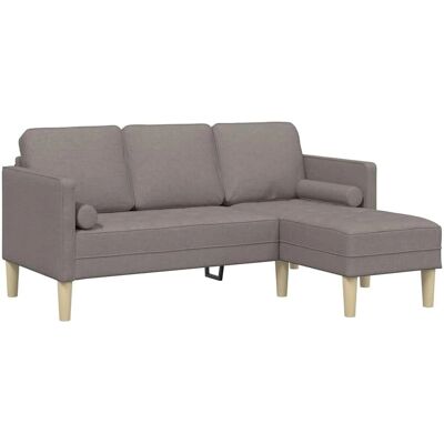 Vidaxl Taupe 3-personers L-formet Sofa - Sofa Vidaxl Taupe 3-personers L-formet Sofa - Sofa