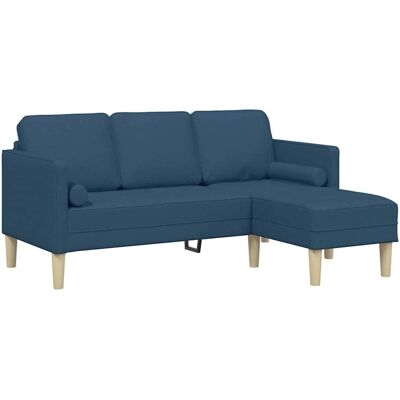 Vidaxl Blå L-formet 3-personers Sofa - Sofa Vidaxl Blå L-formet 3-personers Sofa - Sofa