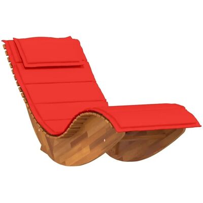 vidaXL Schaukelliege mit Auflage Massivholz Akazie Braun - Product Type vidaXL Schaukelliege mit Auflage Massivholz Akazie Braun - Product Type