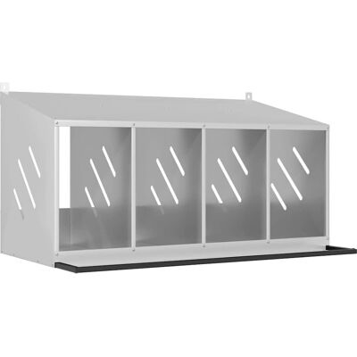vidaXL Galvaniseret Sølv Kyllingehus - 106,5x64x59,5 cm vidaXL Galvaniseret Sølv Kyllingehus - 106,5x64x59,5 cm