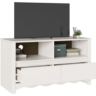 vidaXL Oyster Weiß Holzwerkstoff TV Rack - TV Rack vidaXL Oyster Weiß Holzwerkstoff TV Rack - TV Rack