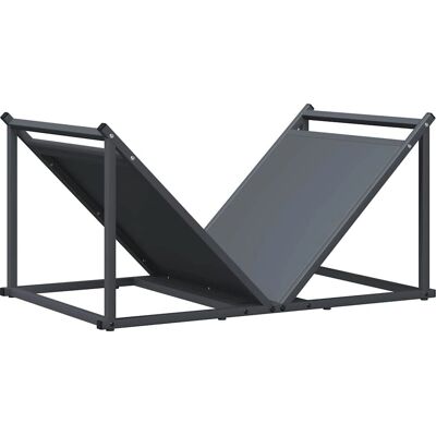 vidaXL Polica na palivové drevo antracitová 70x43x34,5 cm oceľ valcovaná za studena - Firewood Shelf vidaXL Polica na palivové drevo antracitová 70x43x34,5 cm oceľ valcovaná za studena - Firewood Shelf