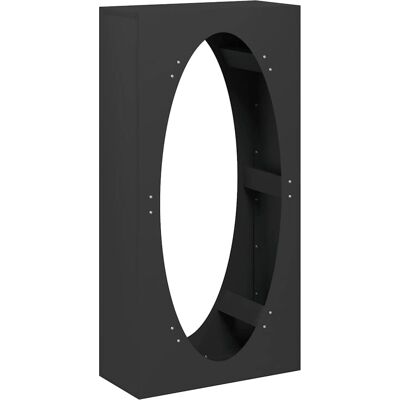 vidaXL Support pour bois de chauffage noir 50x23x100 cm Acier laminé à froid - Porte-bûches - Publicité vidaXL Support pour bois de chauffage noir 50x23x100 cm Acier laminé à froid - Porte-bûches - Publicité