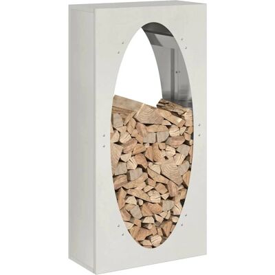 vidaXL Holzlagerregal - Edelstahl 50x23x100cm vidaXL Holzlagerregal - Edelstahl 50x23x100cm