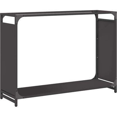 vidaXL Feuerholzregal - Robustes Schwarzes Stahl - 90x28x65 cm vidaXL Feuerholzregal - Robustes Schwarzes Stahl - 90x28x65 cm
