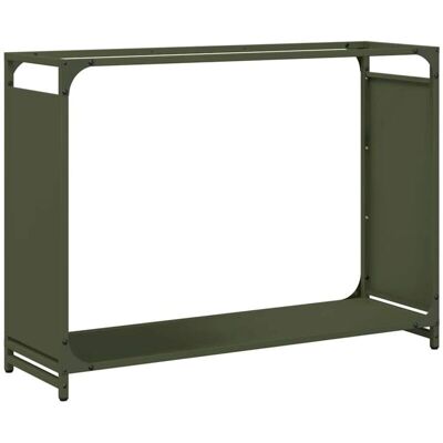 vidaXL Feuerholzständer Olivgrün - 90x28x65 cm - Feuerholzständer vidaXL Feuerholzständer Olivgrün - 90x28x65 cm - Feuerholzständer