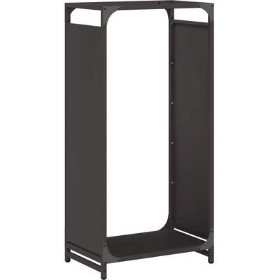 vidaXL Porte-bûches noir - 44x28x90 cm - Support en acier pour bois - Publicité vidaXL Porte-bûches noir - 44x28x90 cm - Support en acier pour bois - Publicité