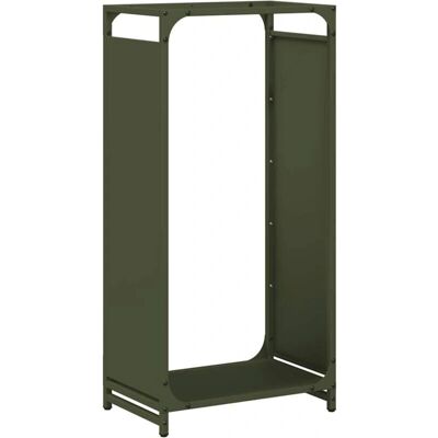vidaXL Kaminholzregal Olive Green - 44x28x90 cm - Stahl vidaXL Kaminholzregal Olive Green - 44x28x90 cm - Stahl