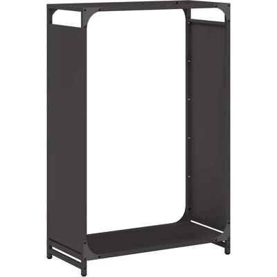 vidaXL Feuerholzlager Schwarz - Kaltgewalzter Stahl - 60x28x90 cm - Holzregal vidaXL Feuerholzlager Schwarz - Kaltgewalzter Stahl - 60x28x90 cm - Holzregal