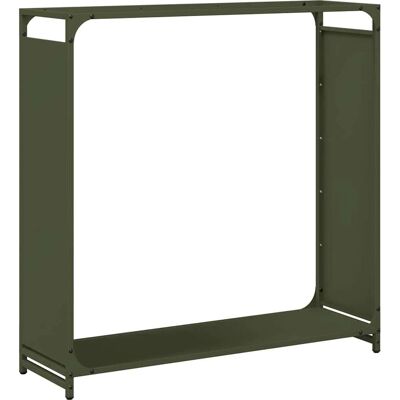 vidaXL Feuerholzständer Olive Green - 90x28x90 cm - Feuerholzständer vidaXL Feuerholzständer Olive Green - 90x28x90 cm - Feuerholzständer