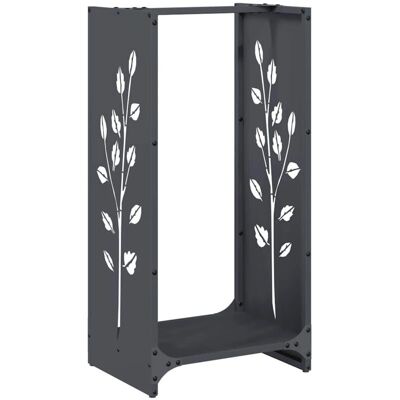 vidaXL Support pour bois de chauffage - 40x30x80 cm - Acier - Anthracite - Support pour bois - Publicité vidaXL Support pour bois de chauffage - 40x30x80 cm - Acier - Anthracite - Support pour bois - Publicité