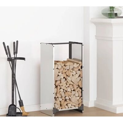 vidaXL Holzregal - Edelstahl - 40x30x80 cm - Kaminholzständer vidaXL Holzregal - Edelstahl - 40x30x80 cm - Kaminholzständer