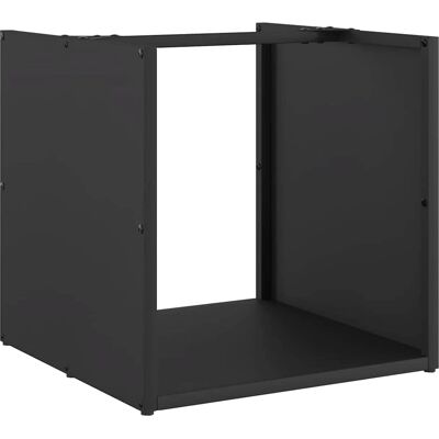 vidaXL Estante para leña - 40x40x40 cm - Negro - Acero - Tipo de producto: Estante para leña vidaXL Estante para leña - 40x40x40 cm - Negro - Acero - Tipo de producto: Estante para leña