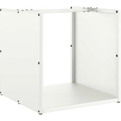 vidaXL Feuerholzständer Weiß - 40x40x40 cm - Feuerholzständer vidaXL Feuerholzständer Weiß - 40x40x40 cm - Feuerholzständer