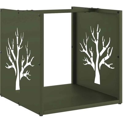 vidaXL Kaminholzregal - 40x40x40 cm Kaltgewalzter Stahl - Robust & Elegant vidaXL Kaminholzregal - 40x40x40 cm Kaltgewalzter Stahl - Robust & Elegant
