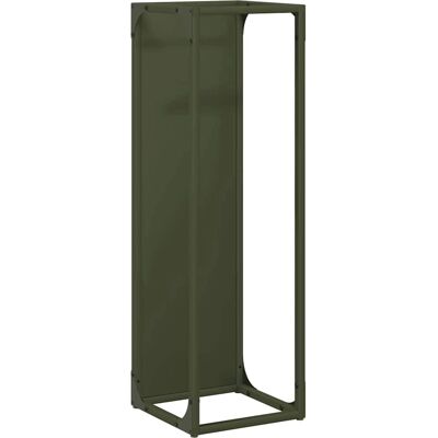 vidaXL Kaminholzregal Olivgrün - 25x25x80 cm - Stahl Feuerholzständer vidaXL Kaminholzregal Olivgrün - 25x25x80 cm - Stahl Feuerholzständer