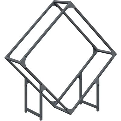 vidaXL Soporte para Leña - Gran Capacidad - Acero Antracita - Estable y Elegante vidaXL Soporte para Leña - Gran Capacidad - Acero Antracita - Estable y Elegante