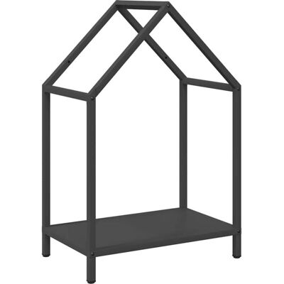 vidaXL Support à bois noir - 40x25x60 cm - Support à bois - Publicité vidaXL Support à bois noir - 40x25x60 cm - Support à bois - Publicité