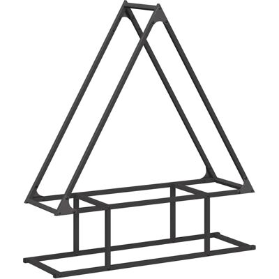vidaXL Kaminholzregal Schwarz - 80 x 25 x 90 cm Stahl vidaXL Kaminholzregal Schwarz - 80 x 25 x 90 cm Stahl