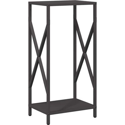 vidaXL Kaminholzregal Schwarz 34x25x70 cm Kaltgewalzter Stahl - Kaminholzregal vidaXL Kaminholzregal Schwarz 34x25x70 cm Kaltgewalzter Stahl - Kaminholzregal