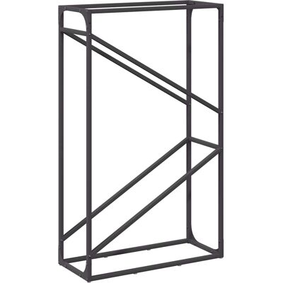vidaXL Kaminholzregal - Schwarz - 60x25x100 cm - Feuerholzständer vidaXL Kaminholzregal - Schwarz - 60x25x100 cm - Feuerholzständer