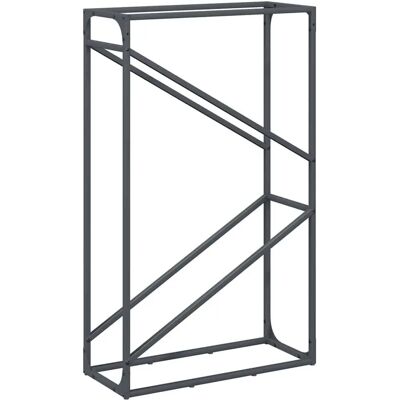 vidaXL Houtopslagrek - Koudgewalst staal Anthraciet 60x25x100 cm vidaXL Houtopslagrek - Koudgewalst staal Anthraciet 60x25x100 cm