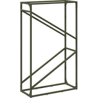 vidaXL Feuerholzregal - Olivgrün - 60x25x100 cm - Feuerholzregal vidaXL Feuerholzregal - Olivgrün - 60x25x100 cm - Feuerholzregal