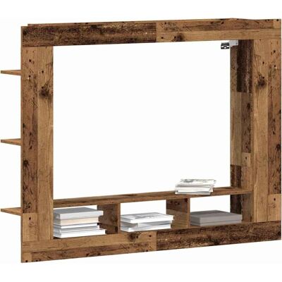 Vidaxl Wandgemonteerd Landelijk Houten TV-meubel - TV-meubel Vidaxl Wandgemonteerd Landelijk Houten TV-meubel - TV-meubel