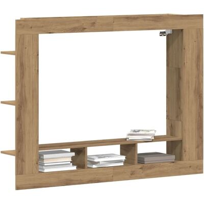vidaXL eiken TV-standaard - Modern ontwerp - Duurzaam & Gemakkelijk te reinigen vidaXL eiken TV-standaard - Modern ontwerp - Duurzaam & Gemakkelijk te reinigen